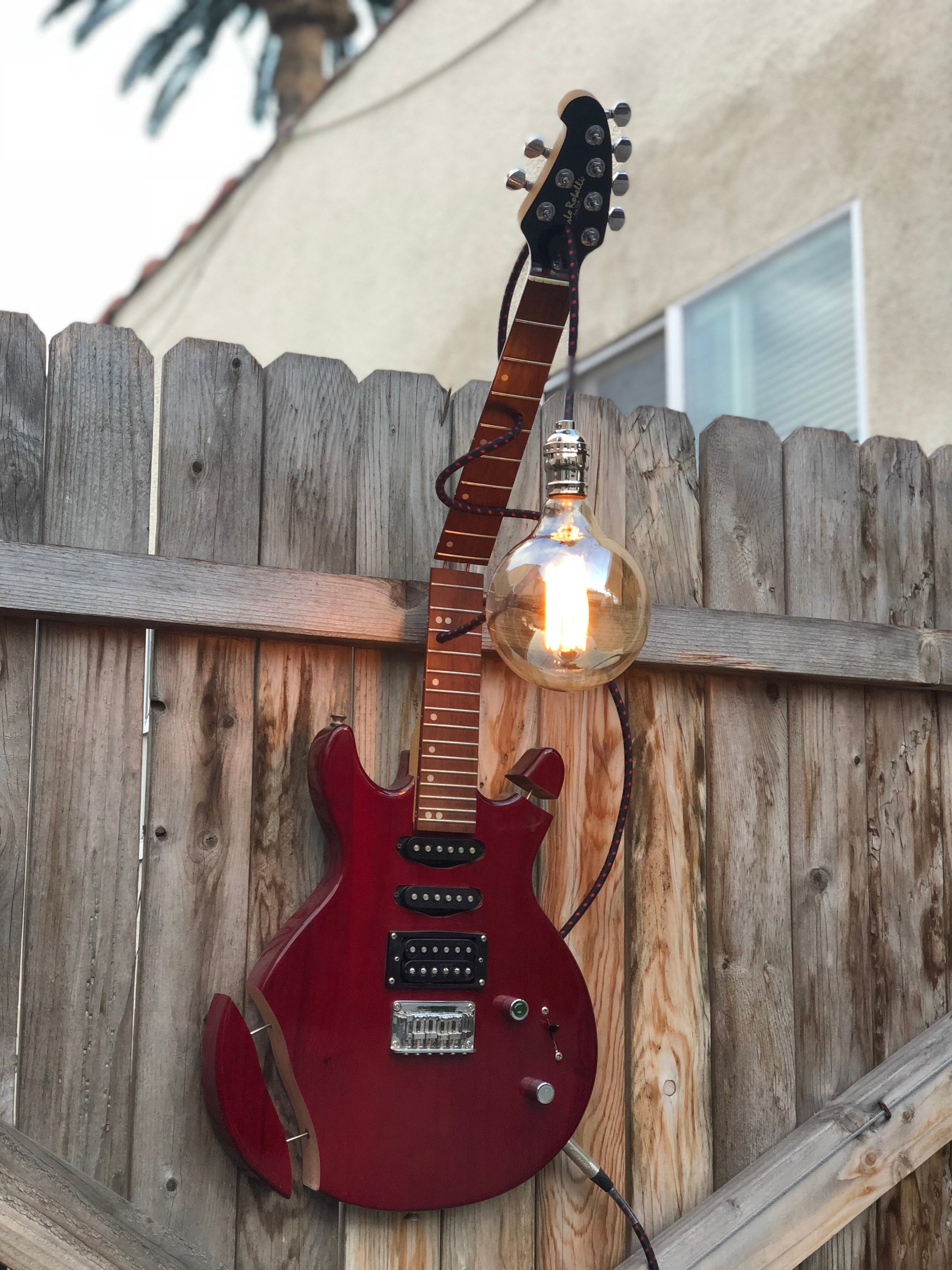 Made to Order Guitar Lamp Raphael Creations